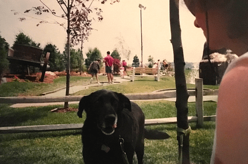 Zuzy with Pet Dog in the 90's | Zuzy's Pet Care
